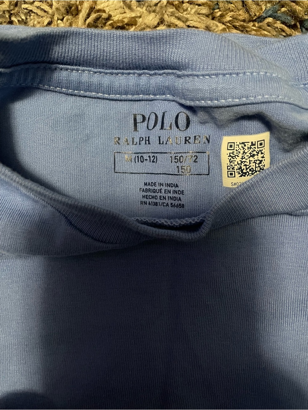 Polo by Ralph Lauren Light Blue Kids Short Sleeve Tee
